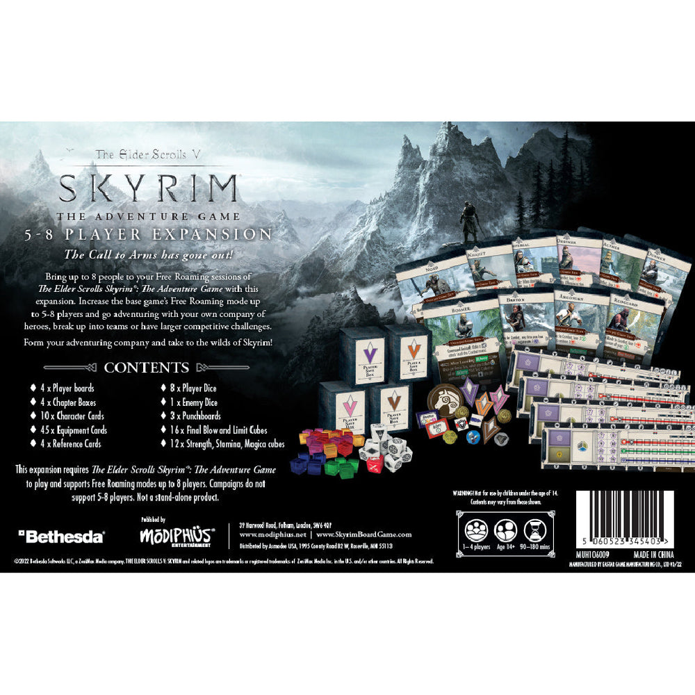 The Elder Scrolls: Skyrim - Adventure Board Game 5-8 Player Expansion (ONLINE ORDER ONLY)