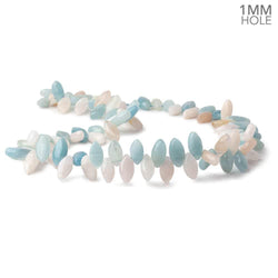 Multi Beryl top drilled plain marquise beads 16 inch 86 large hole beads A (ONLINE ORDER ONLY)