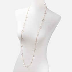 Multi Gemstone Faceted Nugget Vermeil Bezel Chain Necklace (ONLINE ORDER ONLY)