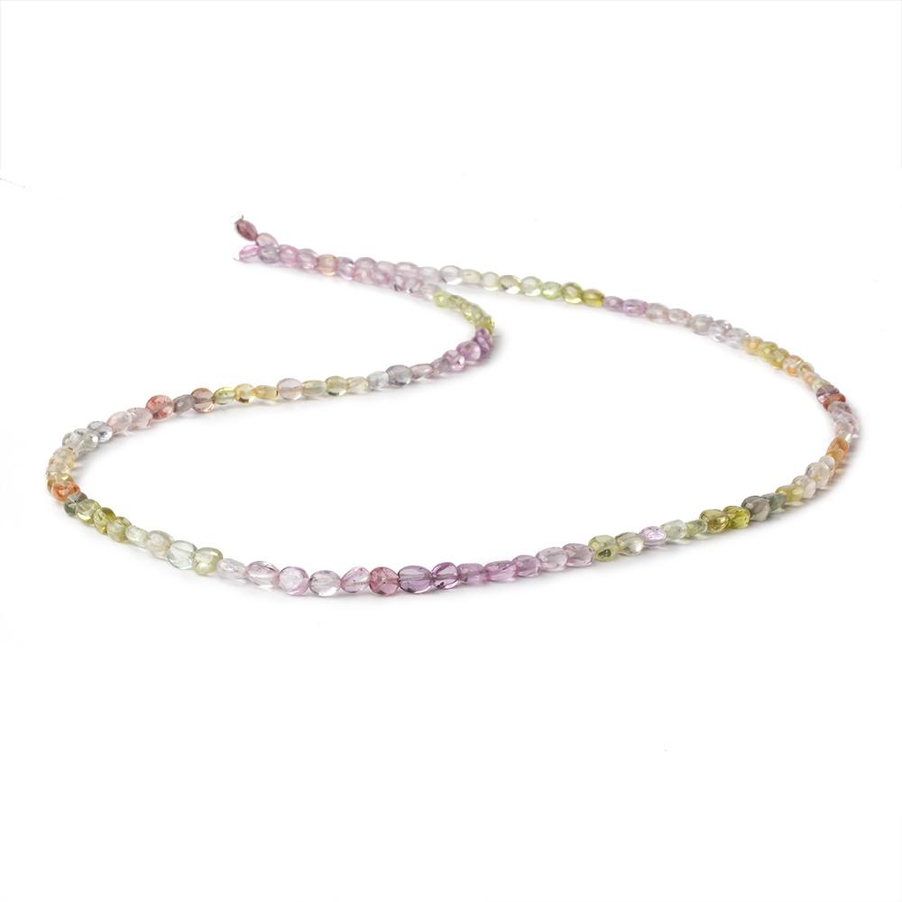 3-4.5mm Multi Color Madagascar Sapphire plain nuggets 18 inch 120 beads (ONLINE ORDER ONLY)