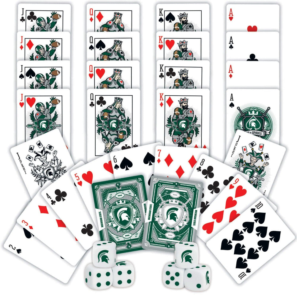 Michigan State Spartans - 2-Pack Playing Cards & Dice Set (ONLINE ORDER ONLY)