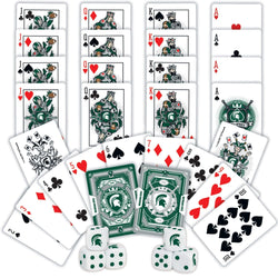 Michigan State Spartans - 2-Pack Playing Cards & Dice Set (ONLINE ORDER ONLY)