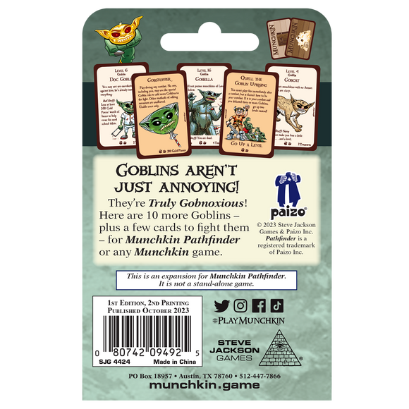 Munchkin Pathfinder: Truly Gobnoxious (ONLINE ORDER ONLY)