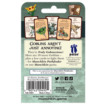 Munchkin Pathfinder: Truly Gobnoxious (ONLINE ORDER ONLY)