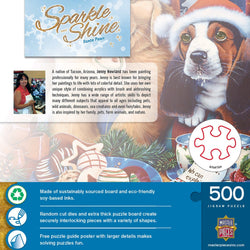 Sparkle & Shine - Santa Paws 500 Piece Glitter Jigsaw Puzzle (ONLINE ORDER ONLY)