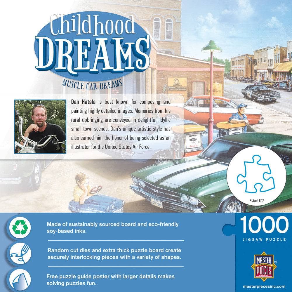 Childhood Dreams - Muscle Car Dreams 1000 Piece Jigsaw Puzzle (ONLINE ORDER ONLY)