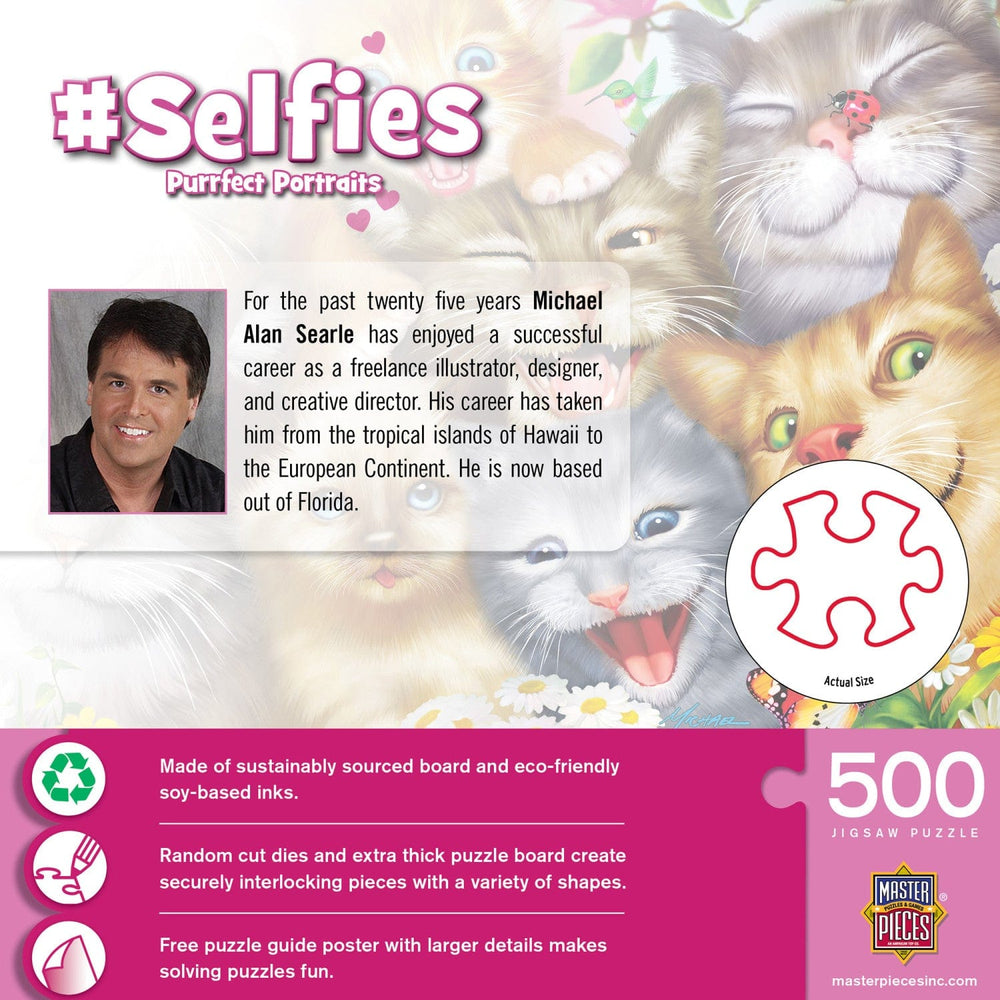 Selfies - Purrfect Portraits 500 Piece Jigsaw Puzzle (ONLINE ORDER ONLY)