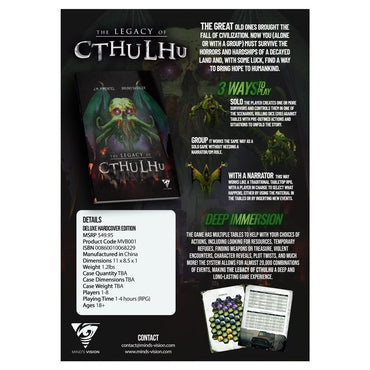 The Legacy of Cthulhu (Hardcover) (ONLINE ORDER ONLY)