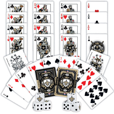 New Orleans Saints - 2-Pack Playing Cards & Dice Set (ONLINE ORDER ONLY)