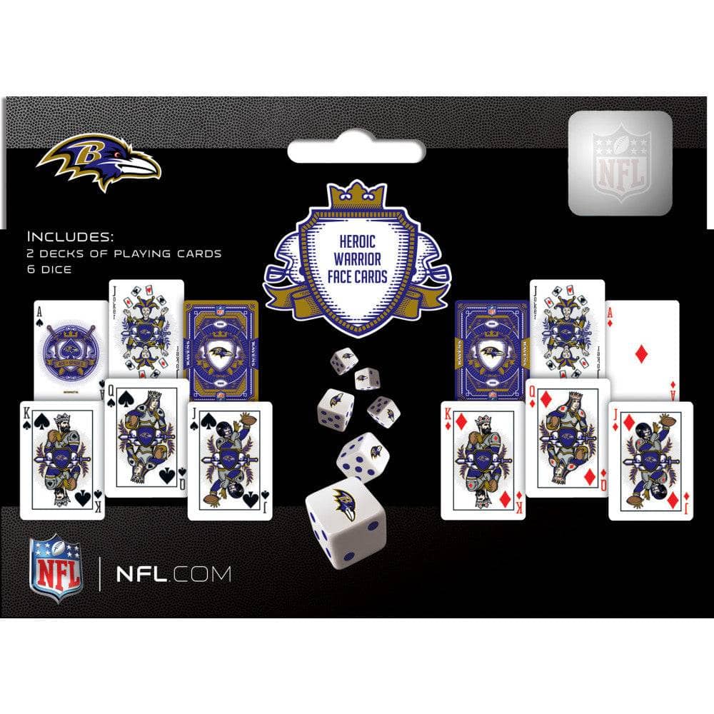 Baltimore Ravens - 2-Pack Playing Cards & Dice Set (ONLINE ORDER ONLY)