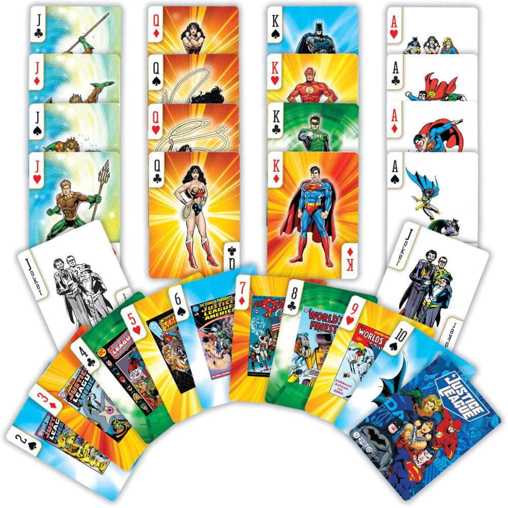 Justice League Playing Cards - 54 Card Deck (ONLINE ORDER ONLY)