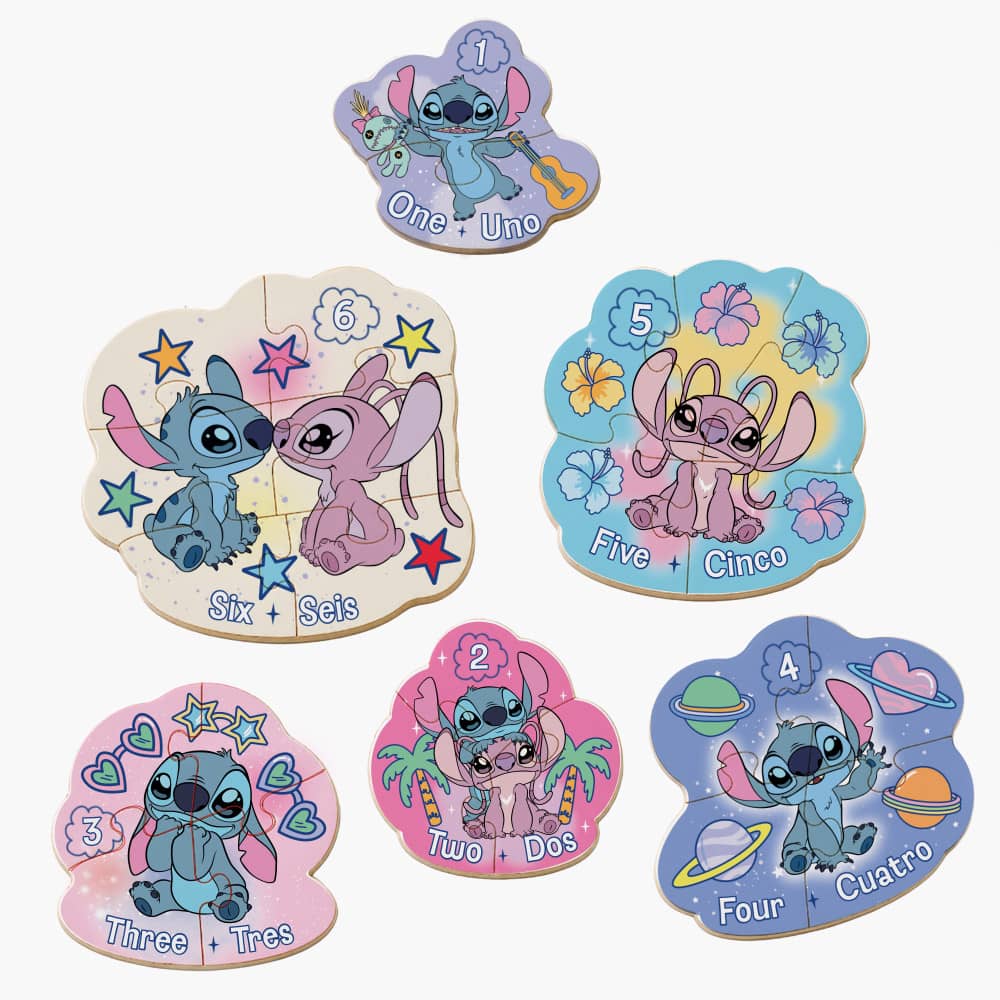 Disney - Stitch 6-Pack Wood Shaped Puzzles (ONLINE ORDER ONLY)