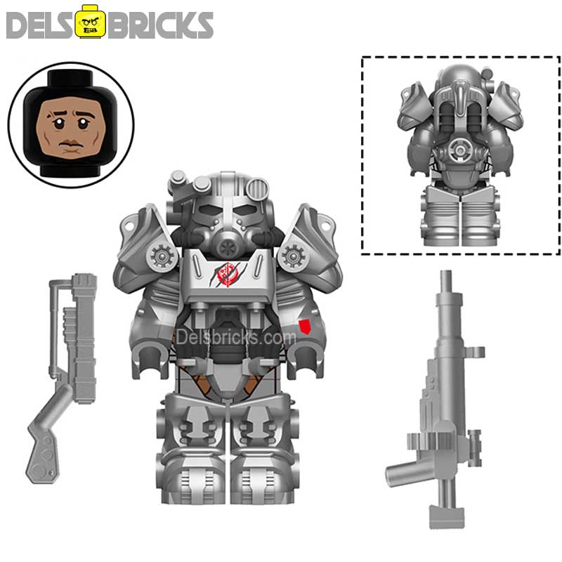 Fallout T60 Power Armor Lego Minifigures Custom video Game Toys 2-1 (ONLINE ORDER ONLY)