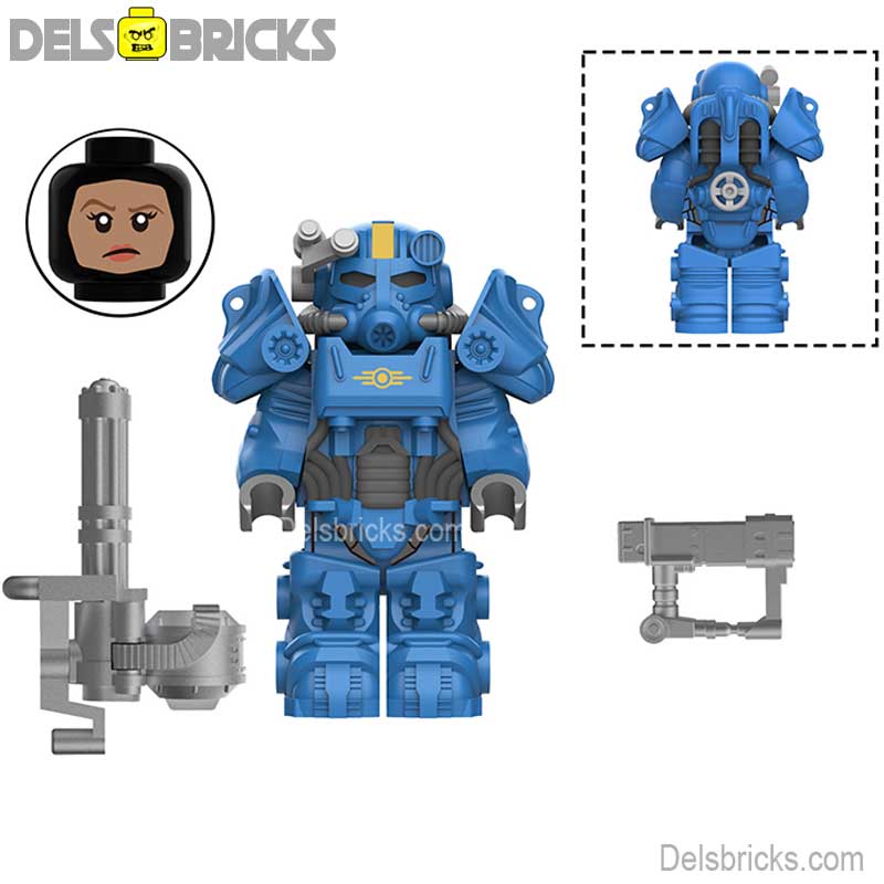 Fallout T60 Power Armor Lego Minifigures Custom video Game Toys 2-2 (ONLINE ORDER ONLY)