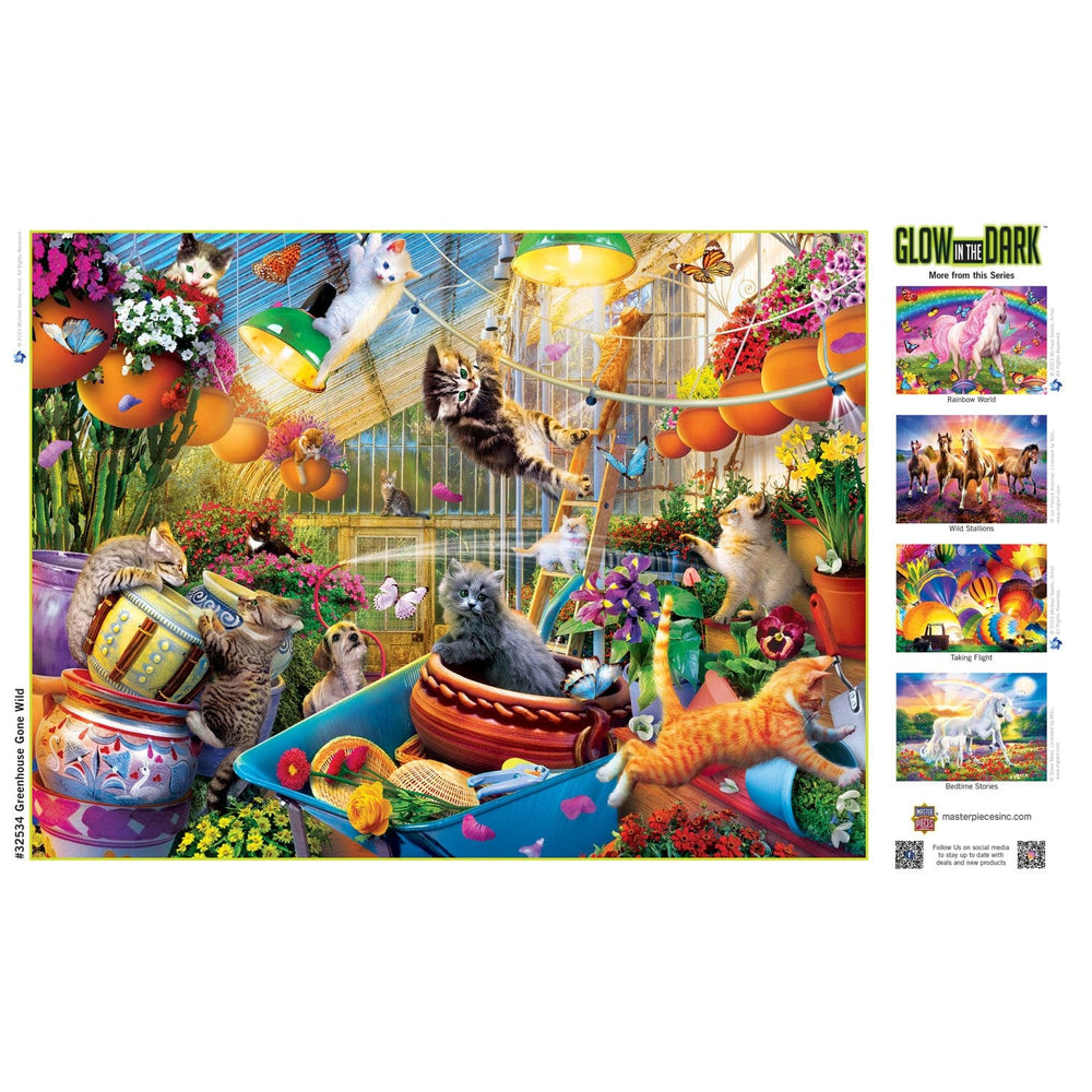 Glow in the Dark - Greenhouse Gone Wild 300 Piece EZ Grip Jigsaw Puzzle (ONLINE ORDER ONLY)
