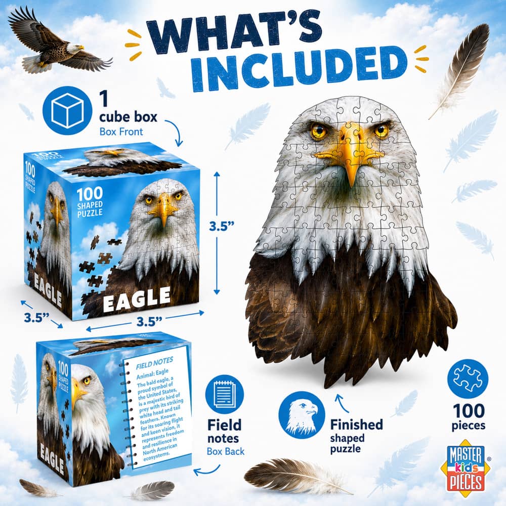 Eagle 100 Piece Shaped Jigsaw Puzzle