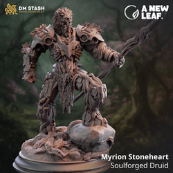 Myrion Stoneheart, Soulforged Druid (Male Warforged Druid) (Online Order Only)