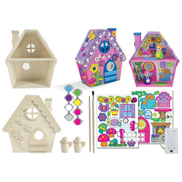 Light-Up Fairy House Wood Craft & Paint Kit (ONLINE ORDER ONLY)