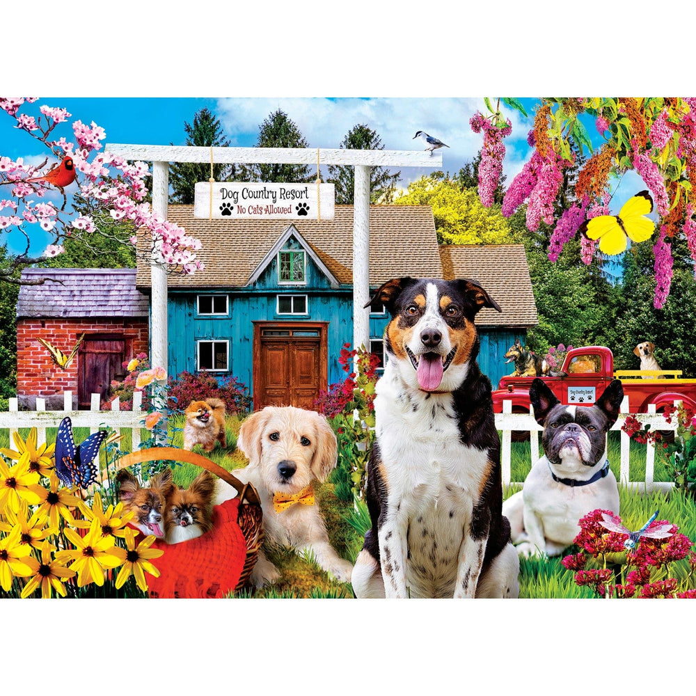 Wild & Whimsical - Dog's Country Restort 1000 Piece Jigsaw Puzzle (ONLINE ORDER ONLY)