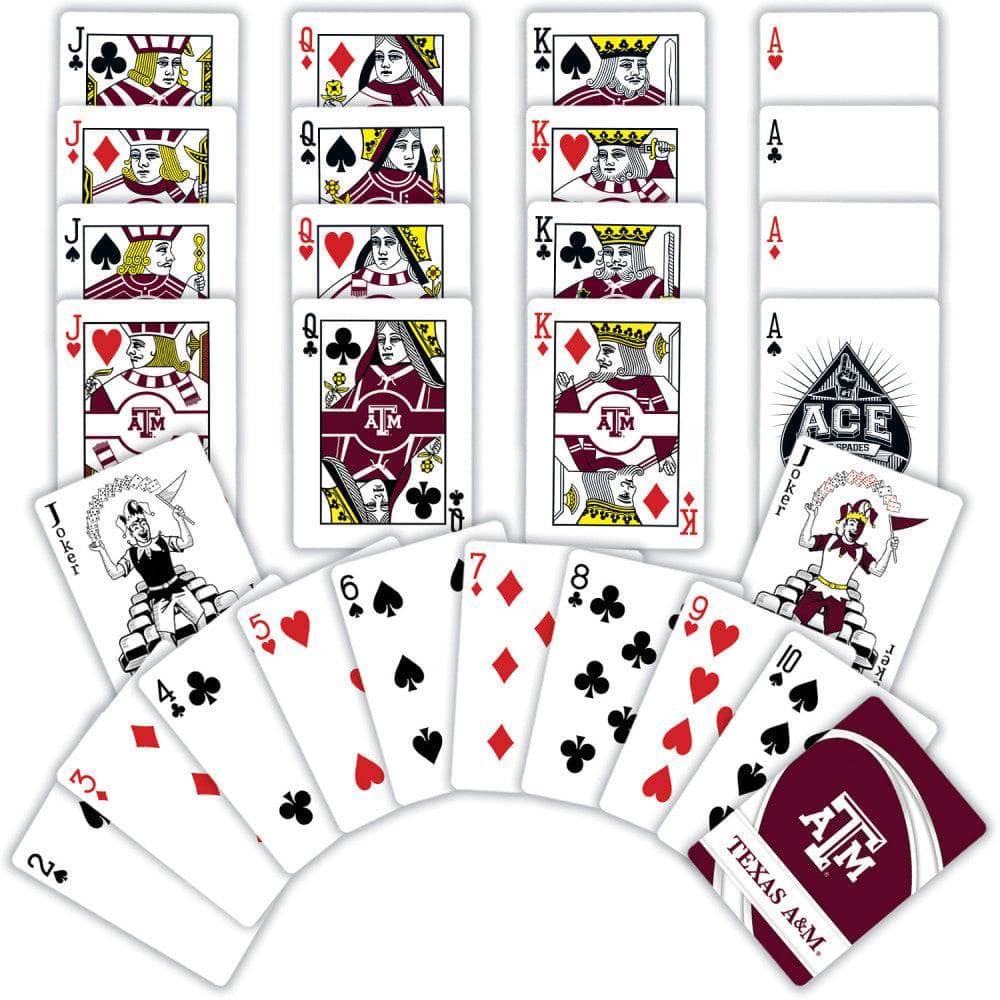 Texas A&M Aggies Playing Cards - 54 Card Deck (ONLINE ORDER ONLY)