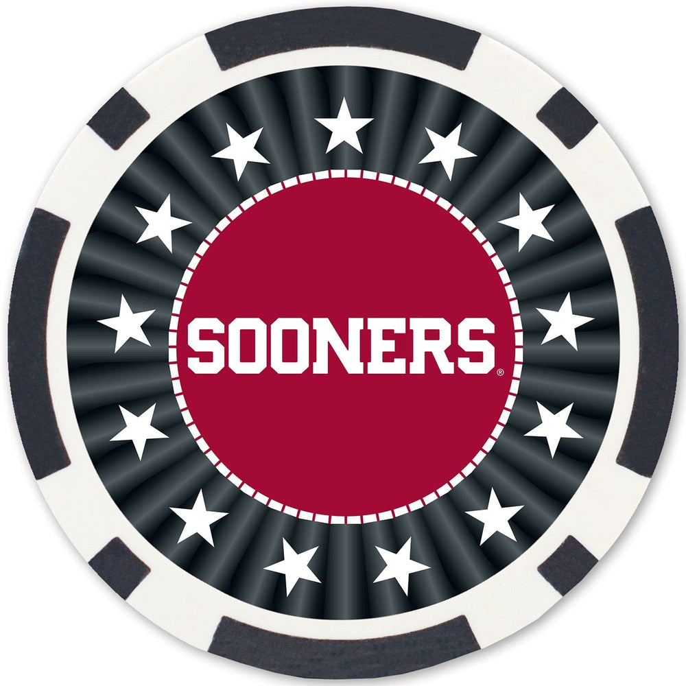 Oklahoma Sooners 100 Piece Poker Chips (ONLINE ORDER ONLY)