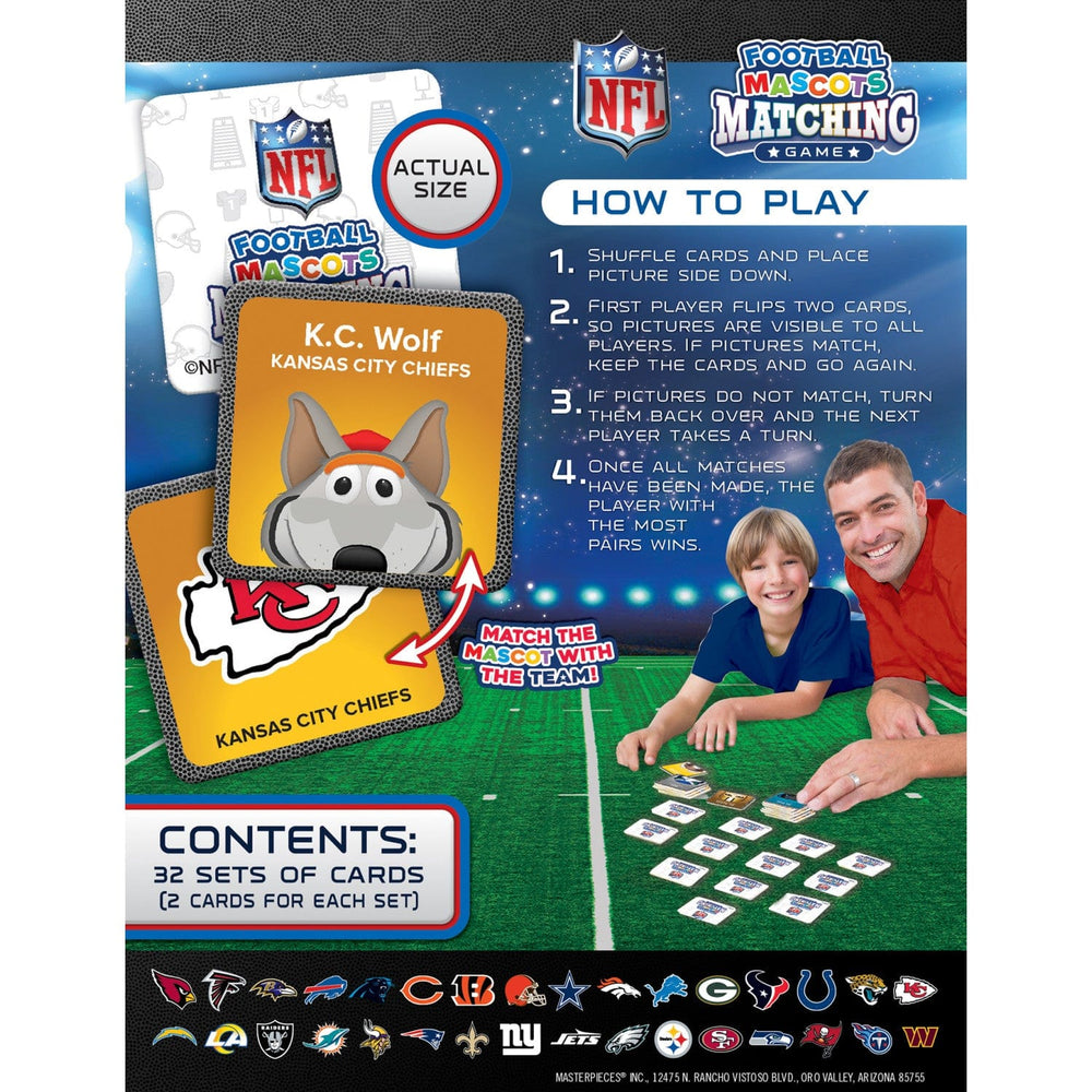 NFL Mascots Matching Game (ONLINE ORDER ONLY)