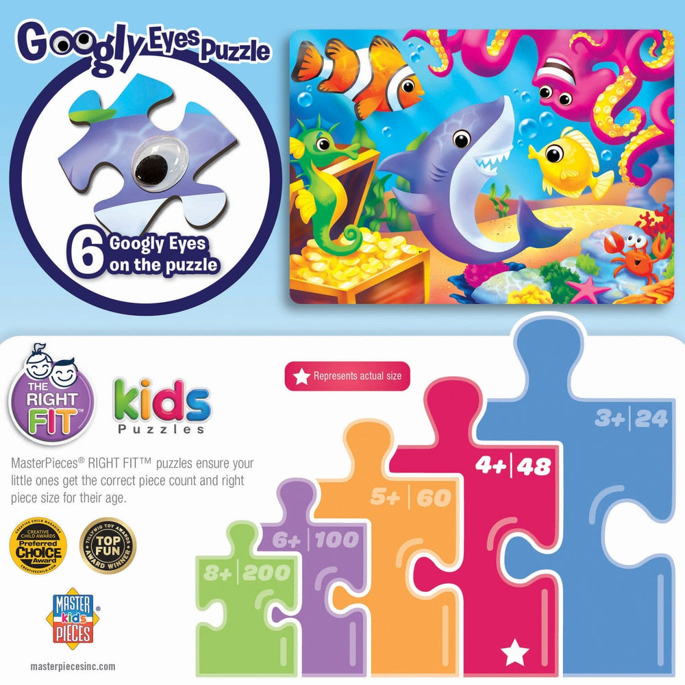 Googly Eyes - Lil Shark & Friends 48 Piece Jigsaw Puzzle (ONLINE ORDER ONLY)