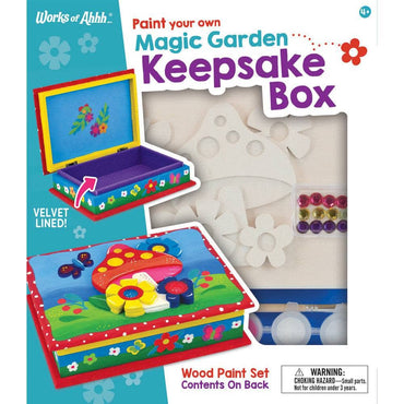 Magic Garden Keepsake Box Wood Craft & Paint Kit (ONLINE ORDER ONLY)