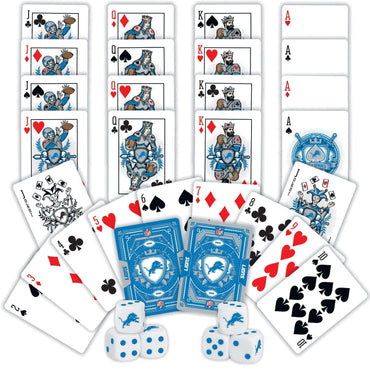 Detroit Lions - 2-Pack Playing Cards & Dice Set (ONLINE ORDER ONLY)