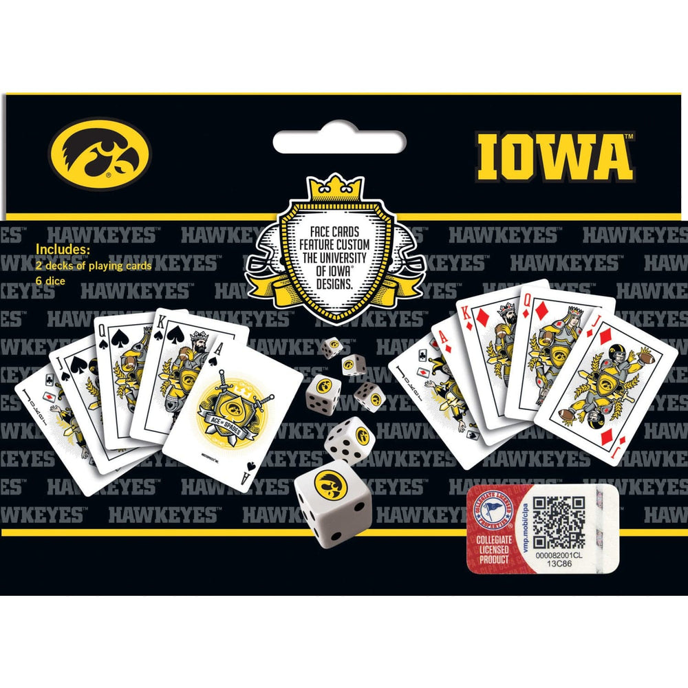 Iowa Hawkeyes - 2-Pack Playing Cards & Dice Set (ONLINE ORDER ONLY)