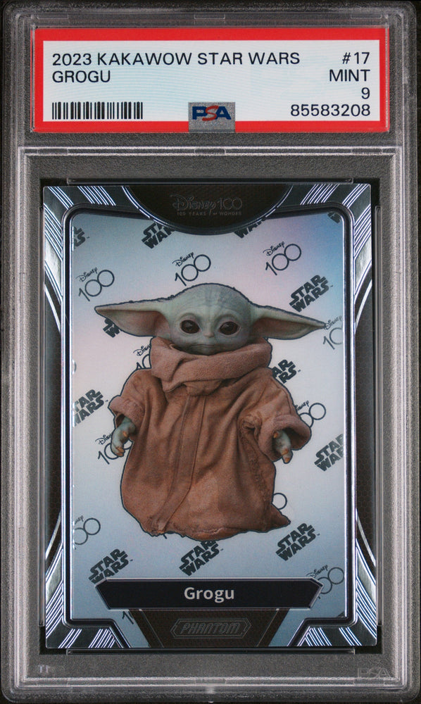 2023 KAKAWOW PHANTOM DISNEY 100 STAR WARS GROGU  #17 - PSA 9 (Online Order Only)