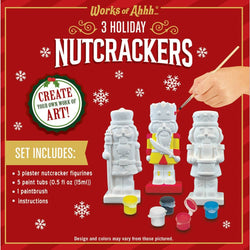 Holiday Nutcrackers - 3-Pack Plaster Paint Kit (ONLINE ORDER ONLY)