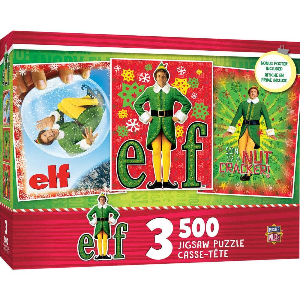 Elf - 500 Piece Jigsaw Puzzles 3-Pack