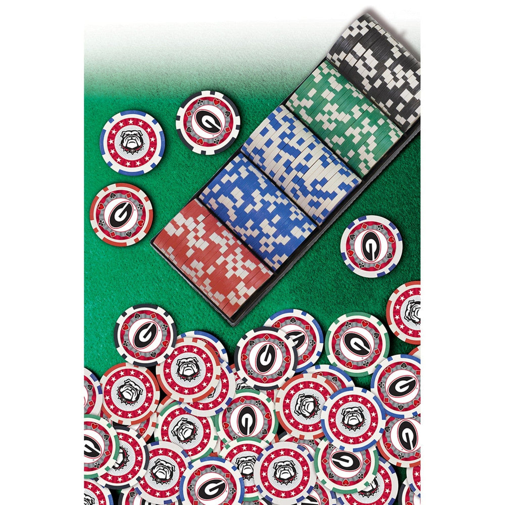Georgia Bulldogs 100 Piece Poker Chips (ONLINE ORDER ONLY)