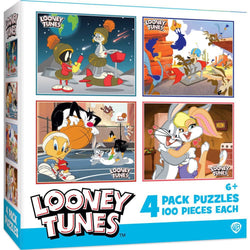 Looney Tunes 4-Pack 100 Piece Jigsaw Puzzles (ONLINE ORDER ONLY)