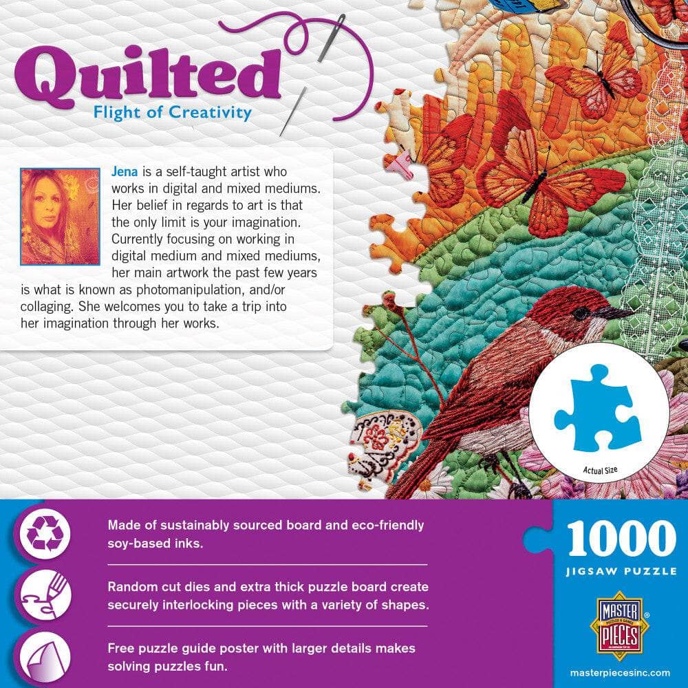 Quilted - Flight of Creativity 1000 Piece Jigsaw Puzzle (ONLINE ORDER ONLY)