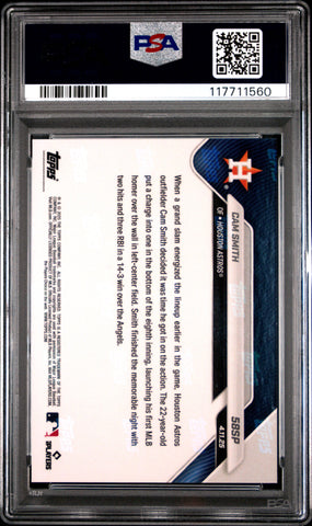 Graded 2025 Topps Now Cam Smith #58SP Rookie RC Baseball Card PSA 10 Gem Mint (ONLINE ORDER ONLY)