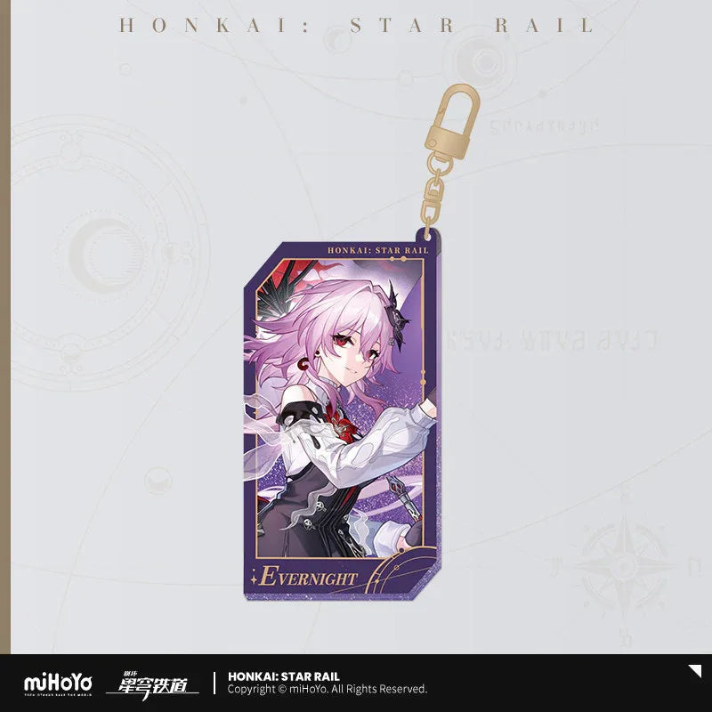 Honkai: Star Rail Invitation From The Stellar Series Glitter Quicksand Acrylic Keychain