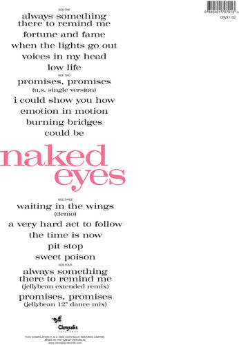 Naked Eyes (Limited Edition, Blue Colored Vinyl, 2025 Remastered Edition) (2 Lp's) [Vinyl] (ONLINE ORDER ONLY)