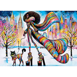 Catwalk Couture - Chic Kitty Stroll 1000 Piece Jigsaw Puzzle (ONLINE ORDER ONLY)