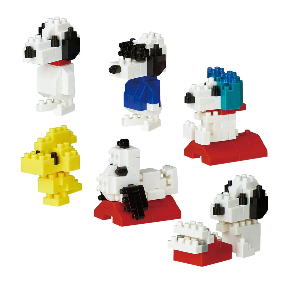 Nanoblock: Mininano Series: Peanuts Vol. 1 Box of 6 (ONLINE ORDER ONLY)