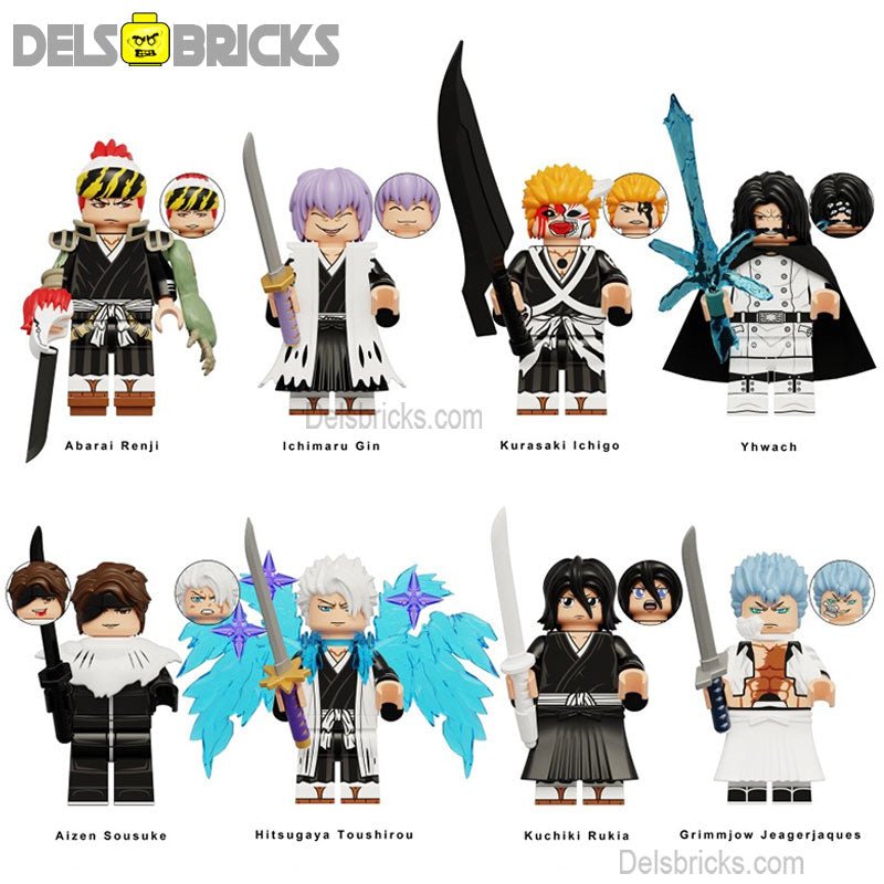 Naruto set of 8 Lego Anime Minifigures Custom Toys S6 (ONLINE ORDER ONLY)