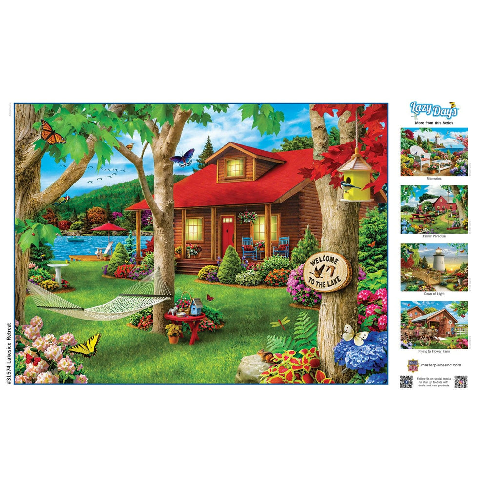 Lazy Days - Lakeside Retreat 750 Piece Jigsaw Puzzle (ONLINE ORDER ONLY)