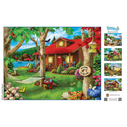 Lazy Days - Lakeside Retreat 750 Piece Jigsaw Puzzle (ONLINE ORDER ONLY)