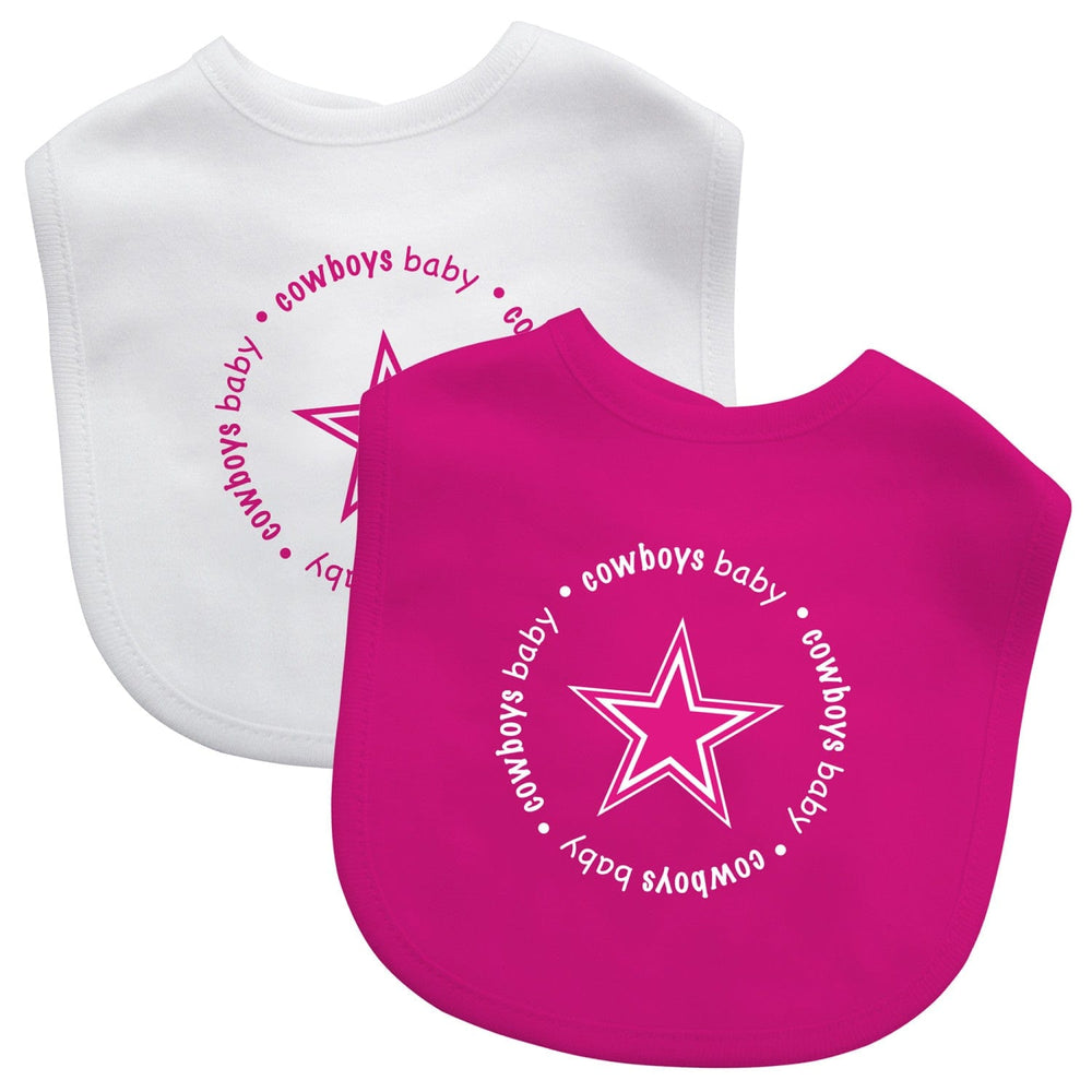 Dallas Cowboys - Baby Bibs 2-Pack - Pink (ONLINE ORDER ONLY)