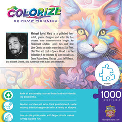 Colorize - Rainbow Whiskers 1000 Piece Jigsaw Puzzle