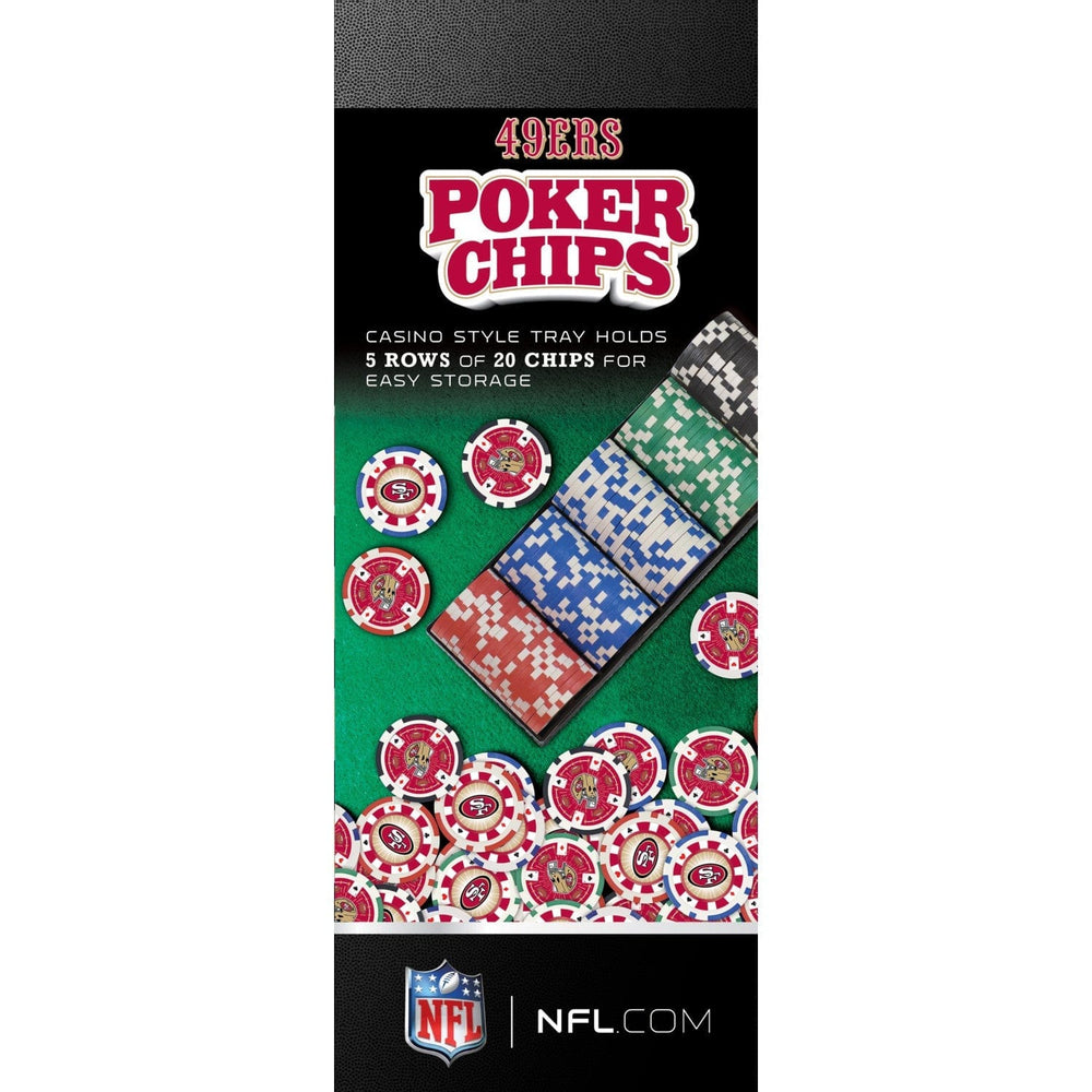 San Francisco 49ers 100 Piece Poker Chips (ONLINE ORDER ONLY)