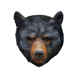 Furry Puzzle - Black Bear 48 Piece Shaped Puzzle (ONLINE ORDER ONLY)