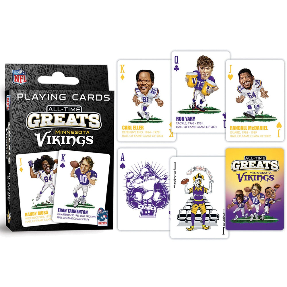 Minnesota Vikings All-Time Greats Playing Cards - 54 Card Deck (ONLINE ORDER ONLY)
