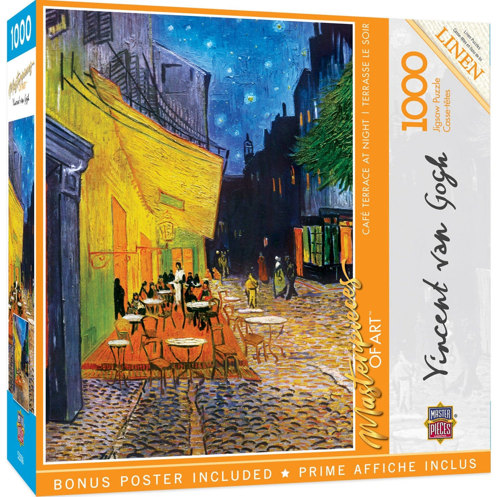 MasterPieces of Art - Cafe Terrace at Night 1000 Piece Jigsaw Puzzle (ONLINE ORDER ONLY)